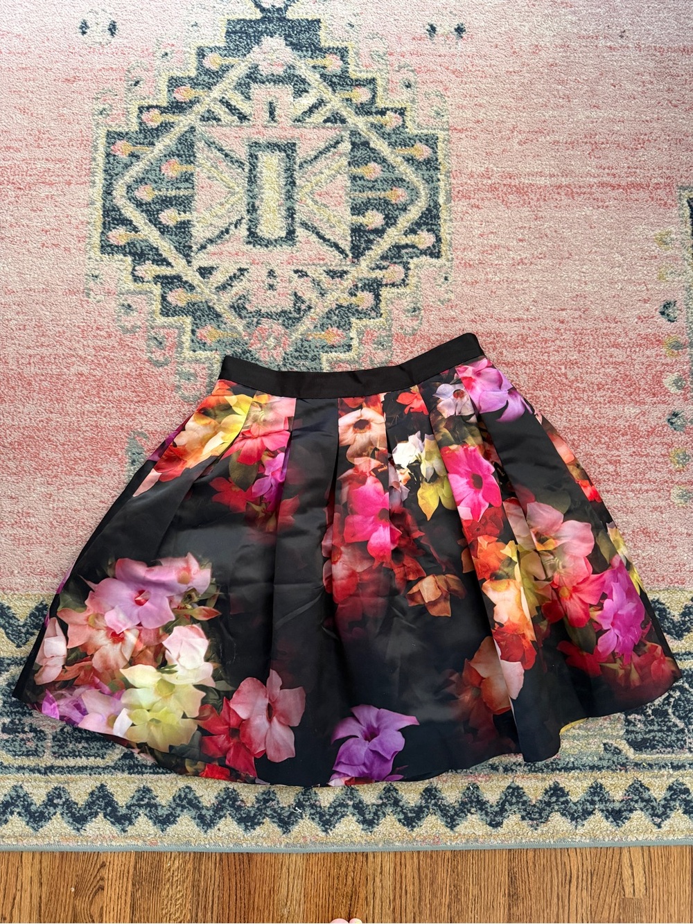 Ted Baker London | Pleated Floral Skirt